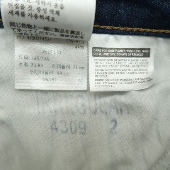 Levi's 712 Jeans Women's Size 29 Blue Mid-Rise Slim Straight Denim 31" Inseam - Picture 10 of 16